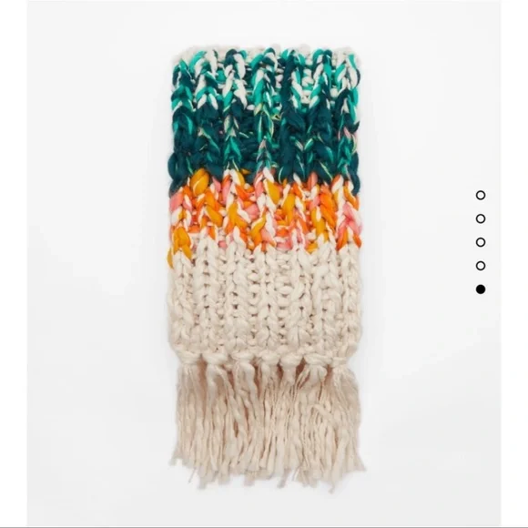 ZARA KNIT SCARF WITH FRINGES - Picture 6 of 7